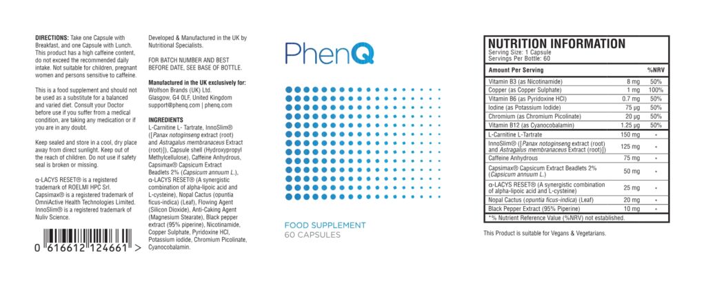 PhenQ Label